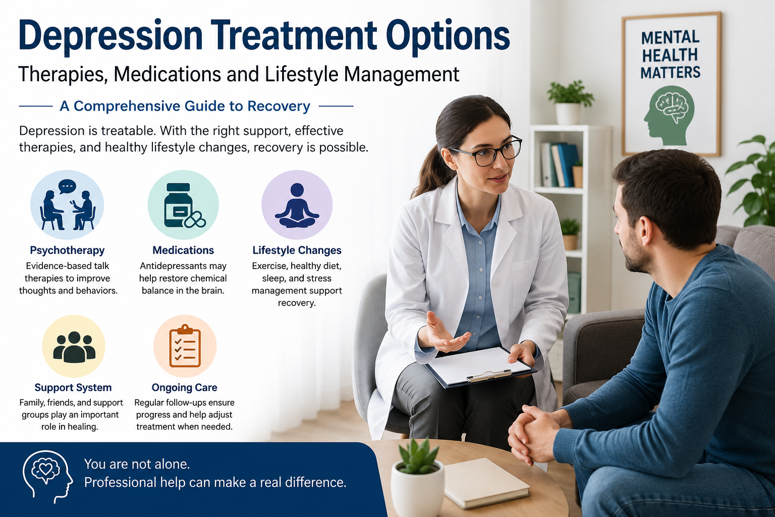 Depression Treatment Options: Therapies, Medications and Lifestyle Management