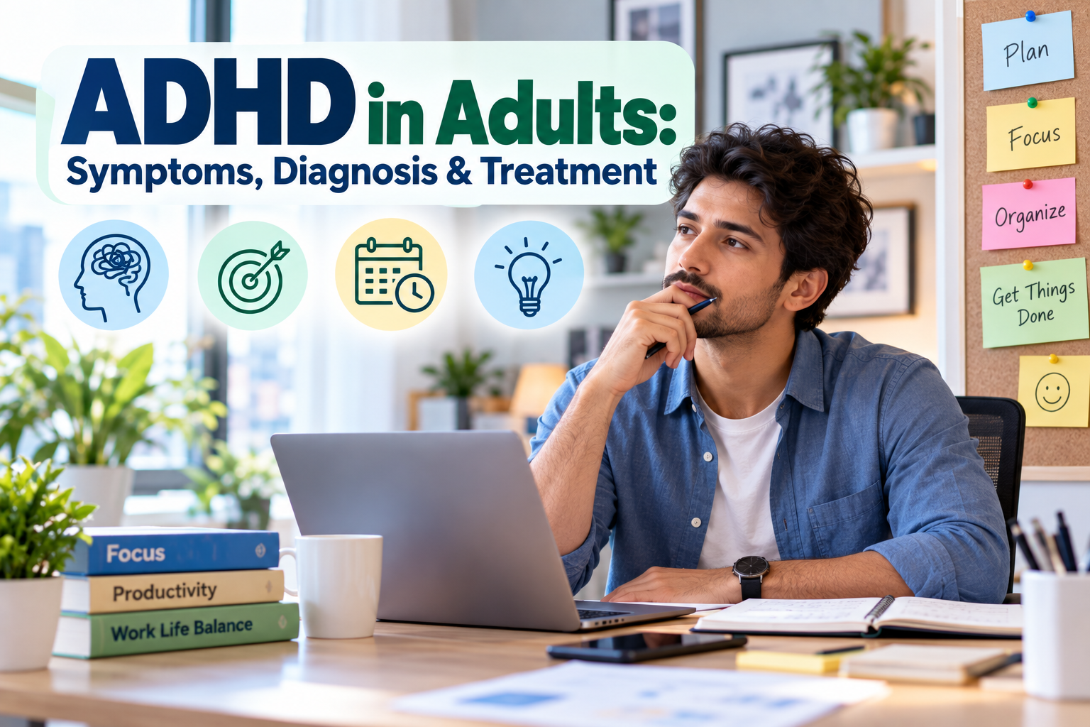 ADHD in Adults: Symptoms, Diagnosis & Treatment